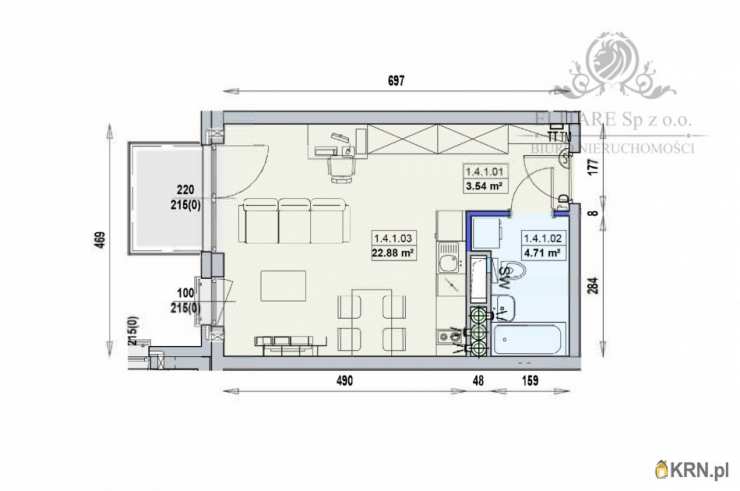 1 pokojowe, Mieszkanie  na sprzedaż, Wrocław, Stare Miasto, ul. 