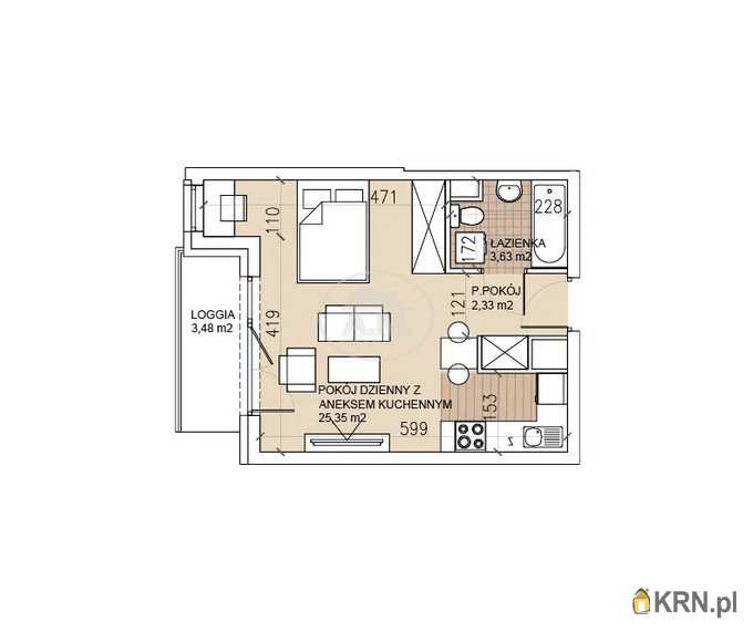 Mieszkanie  na sprzedaż, Wrocław, Psie Pole/Sołtysowice, ul. , 2 pokojowe