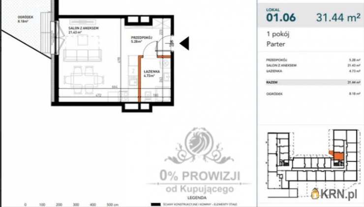 1 pokojowe, Mieszkanie  na sprzedaż, Wrocław, Stare Miasto, ul. 