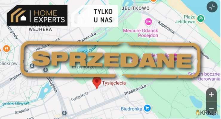 Mieszkanie  na sprzedaż, Gdańsk, Żabianka-Wejhera-Jelitkowo-Tysiąclecia/Jelitkowo, ul. Tysiąclecia, 2 pokojowe