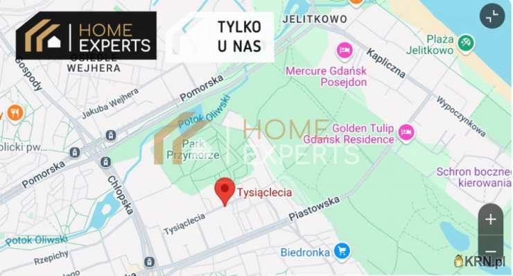 Mieszkanie  na sprzedaż, Gdańsk, Żabianka-Wejhera-Jelitkowo-Tysiąclecia/Jelitkowo, ul. Tysiąclecia, 2 pokojowe