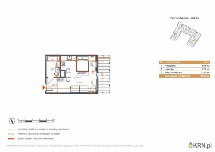 Katowice, ul. Ceglana, 1 pokojowe, Mieszkanie  na sprzedaż
