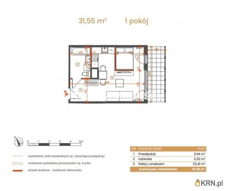 Katowice, ul. Ceglana, Mieszkanie  na sprzedaż, 1 pokojowe