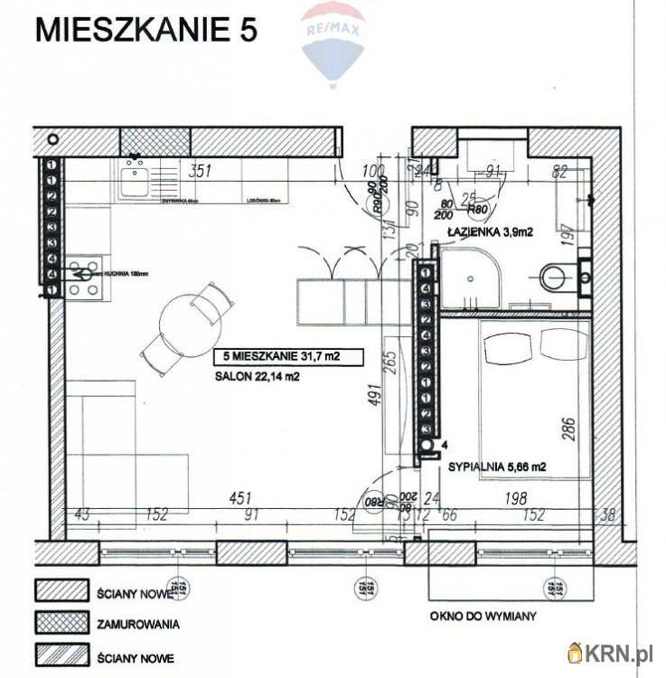 Mieszkanie  do wynajęcia, 2 pokojowe, Cieszyn, ul. 