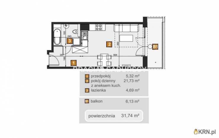 Bracia Sadurscy Oddział BS2 Rynek Pierwotny, Mieszkanie  na sprzedaż, Kraków, Dębniki, ul. dr. J. Babińskiego