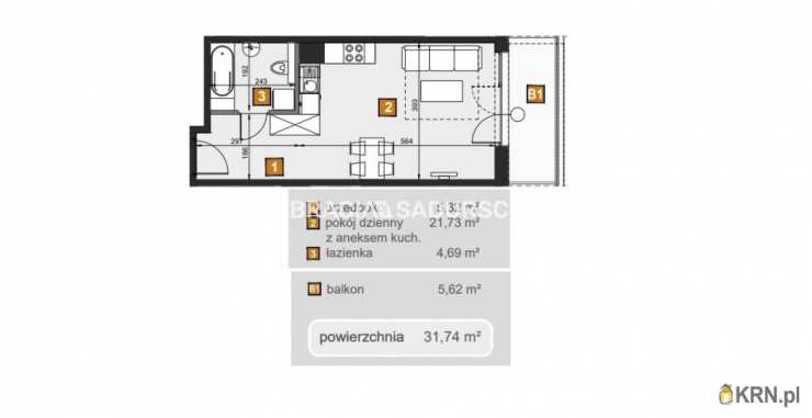 Bracia Sadurscy Oddział BS2 Rynek Pierwotny, Mieszkanie  na sprzedaż, Kraków, Dębniki, ul. dr. J. Babińskiego