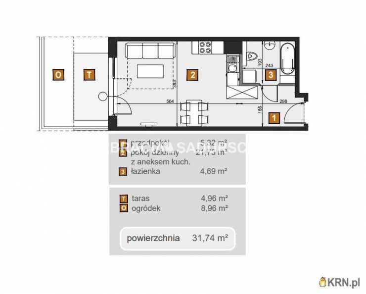 Kraków, Dębniki, ul. dr. J. Babińskiego, Mieszkanie  na sprzedaż, 1 pokojowe