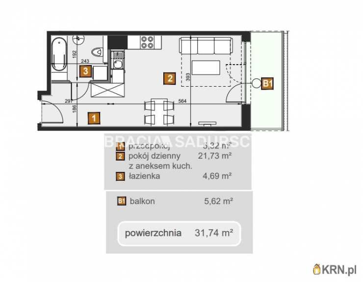 Bracia Sadurscy Oddział BS2 Rynek Pierwotny, Mieszkanie  na sprzedaż, Kraków, Dębniki, ul. dr. J. Babińskiego