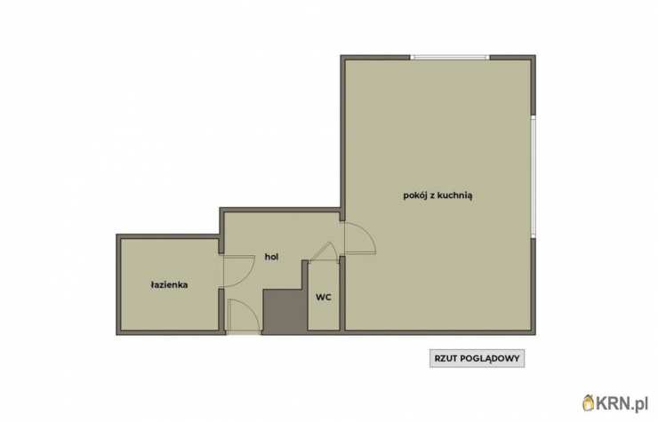 Kraków, Podgórze/Stare Podgórze, ul. Parkowa, Mieszkanie  do wynajęcia, 1 pokojowe