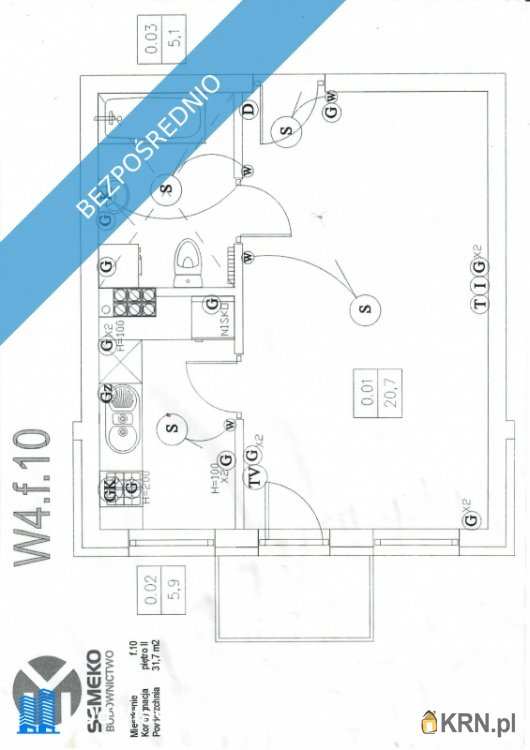 Mieszkanie  na sprzedaż, 1 pokojowe, Reda, ul. Młyńska