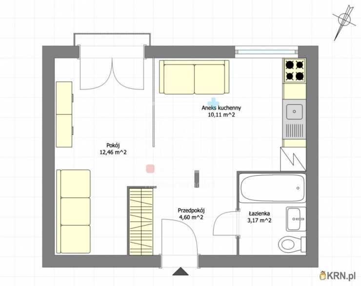 2 pokojowe, Mieszkanie  na sprzedaż, Warszawa, Praga Południe, ul. Korytnicka