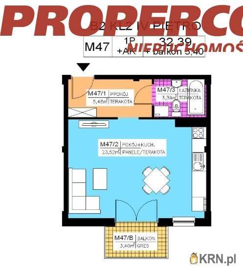 Kielce, Na Stoku, ul. , 1 pokojowe, Mieszkanie  na sprzedaż