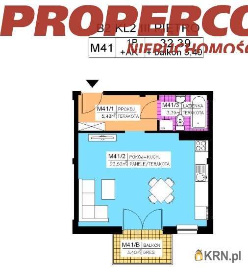 Kielce, Na Stoku, ul. , 1 pokojowe, Mieszkanie  na sprzedaż