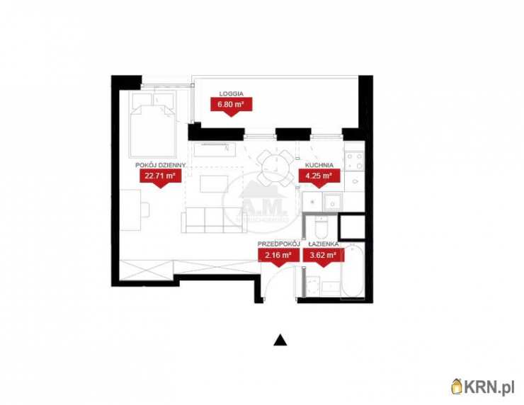 Mieszkanie  na sprzedaż, Wrocław, Psie Pole/Kleczków, ul. W. Reymonta, 1 pokojowe