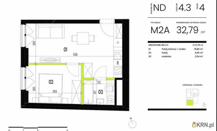 2 pokojowe, Mieszkanie  na sprzedaż, Wrocław, Stare Miasto, ul. 