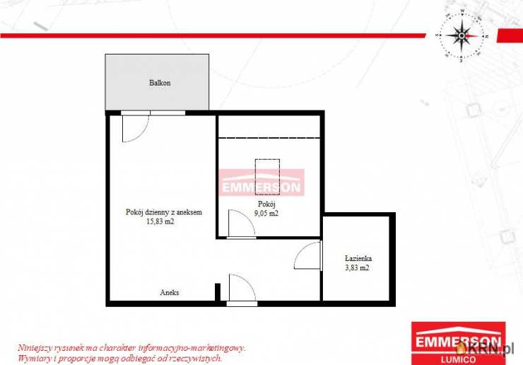 2 pokojowe, Mieszkanie  na sprzedaż, Kraków, Dębniki, ul. 