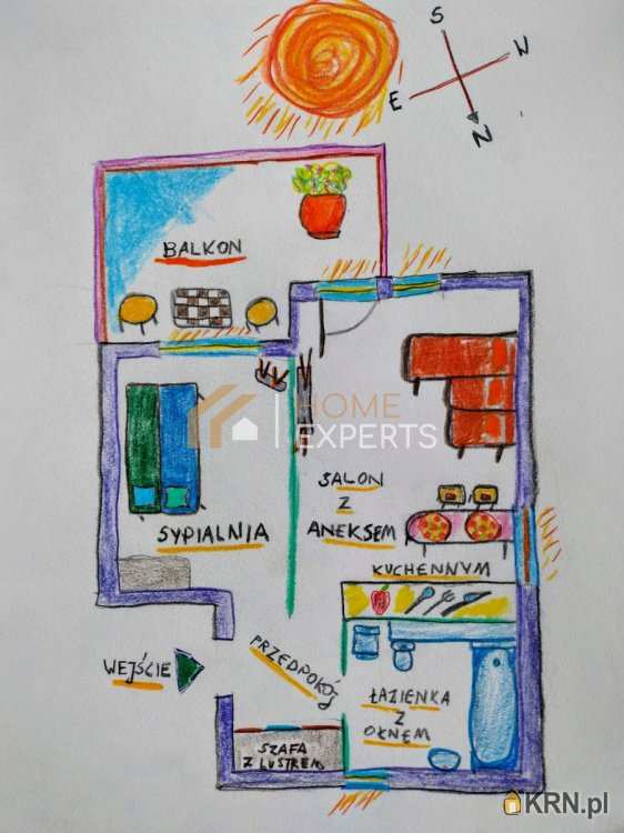 2 pokojowe, Gdańsk, Chełm, ul. Hokejowa, Mieszkanie  na sprzedaż