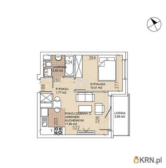 Mieszkanie  na sprzedaż, Wrocław, Psie Pole/Sołtysowice, ul. , 2 pokojowe