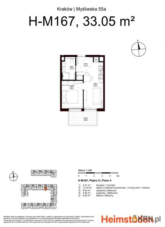 Mieszkanie  na sprzedaż, 2 pokojowe, Kraków, Podgórze/Płaszów, ul. Myśliwska