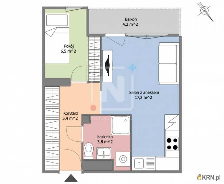 Mieszkanie  na sprzedaż, Warszawa, Praga Południe, ul. Komorska, 2 pokojowe