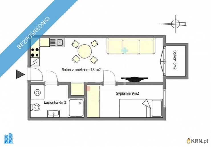 Mieszkanie  do wynajęcia, Warszawa, Mokotów, ul. Komputerowa, 2 pokojowe