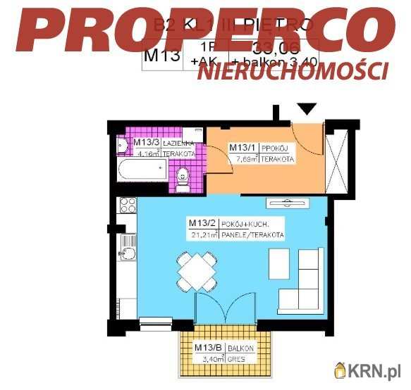 Kielce, Na Stoku, ul. , 1 pokojowe, Mieszkanie  na sprzedaż