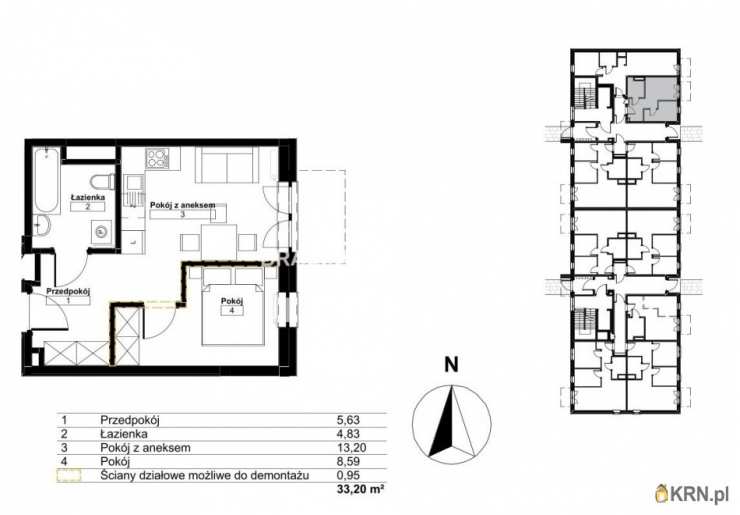 Kraków, Bieżanów-Prokocim/Złocień, ul. , Mieszkanie  na sprzedaż, 2 pokojowe
