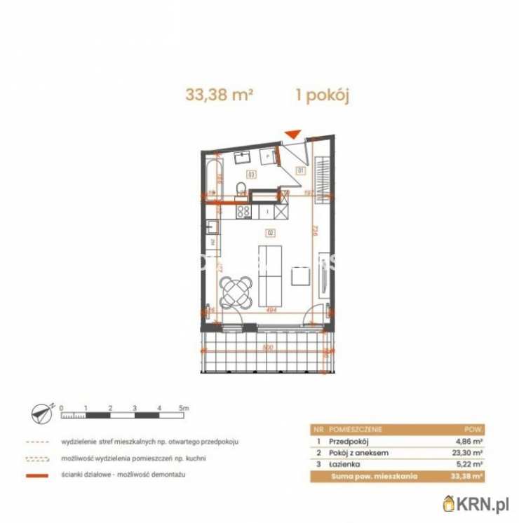 Katowice, ul. Ceglana, Mieszkanie  na sprzedaż, 1 pokojowe