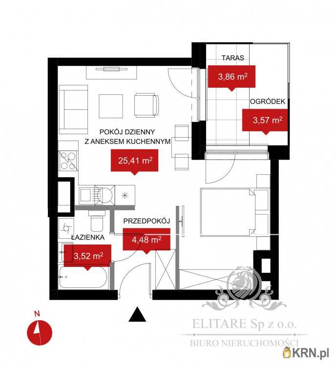 1 pokojowe, Wrocław, Psie Pole, ul. , Mieszkanie  na sprzedaż