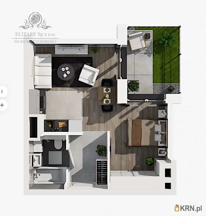 1 pokojowe, Mieszkanie  na sprzedaż, Wrocław, Psie Pole, ul. 