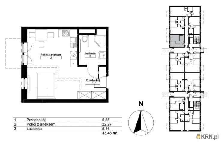 Kraków, Bieżanów-Prokocim/Złocień, ul. , Mieszkanie  na sprzedaż, 2 pokojowe