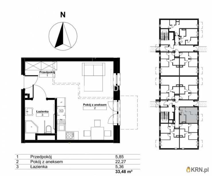 Kraków, Bieżanów-Prokocim/Złocień, ul. , Mieszkanie  na sprzedaż, 2 pokojowe