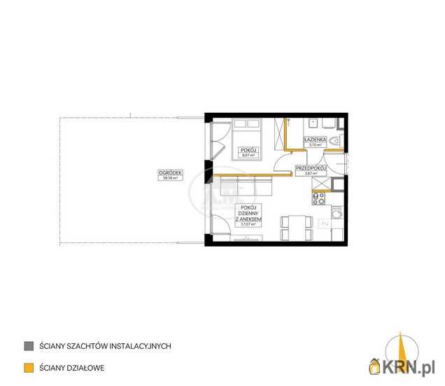 Mieszkanie  na sprzedaż, 2 pokojowe, Wrocław, Fabryczna/Maślice, ul. Rędzińska
