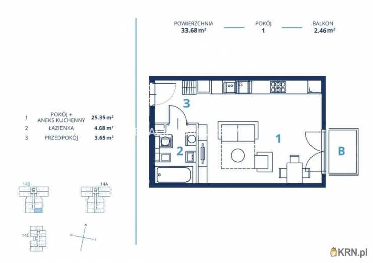 Mieszkanie  na sprzedaż, 1 pokojowe, Kraków, Dębniki/Ruczaj, ul. Czerwone Maki
