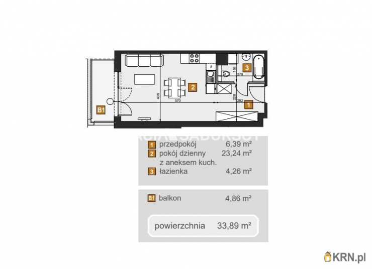 Kraków, Dębniki, ul. dr. J. Babińskiego, Mieszkanie  na sprzedaż, 1 pokojowe