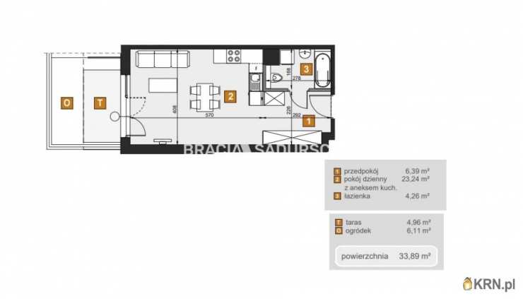 Kraków, Dębniki, ul. dr. J. Babińskiego, Mieszkanie  na sprzedaż, 1 pokojowe