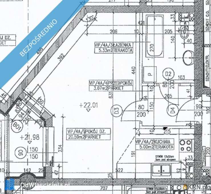 Mieszkanie  na sprzedaż, 1 pokojowe, Warszawa, Ursynów, ul. Komisji Edukacji Narodowej