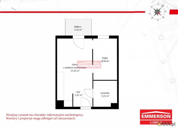 Kraków, Podgórze, ul. , Mieszkanie  na sprzedaż, 1 pokojowe
