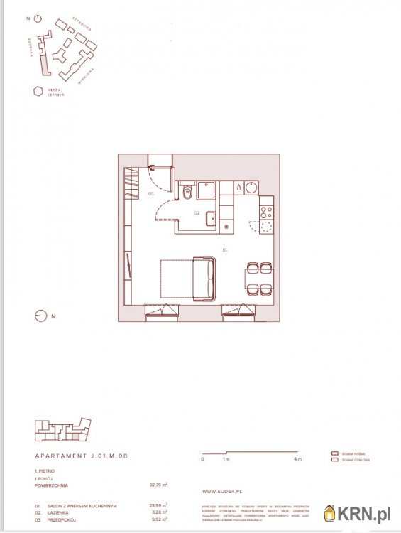 Mieszkanie  na sprzedaż, Wrocław, Krzyki, ul. , 1 pokojowe