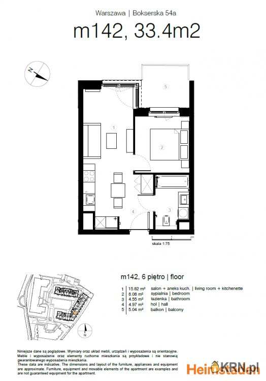Mieszkanie  na sprzedaż, 2 pokojowe, Warszawa, ul. 