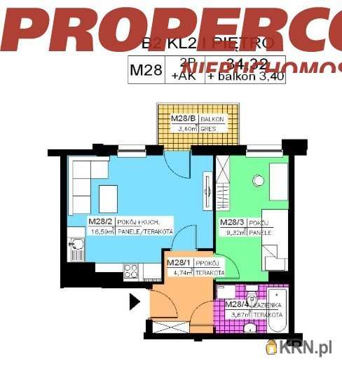 Kielce, Na Stoku, ul. , 2 pokojowe, Mieszkanie  na sprzedaż