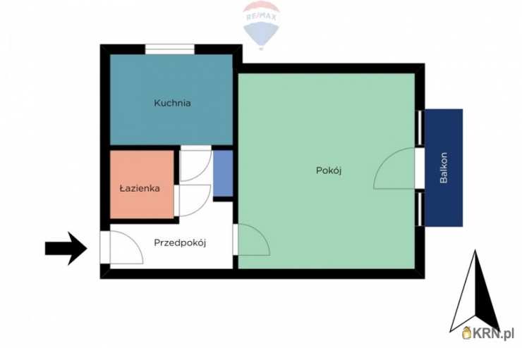 Mieszkanie  na sprzedaż, 1 pokojowe, Łódź, Górna, ul. 