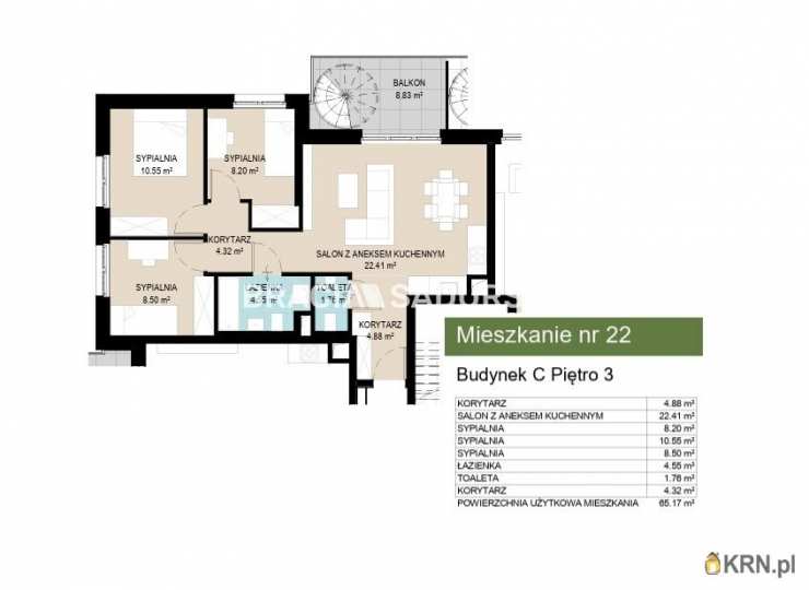 Kraków, Wzgórza Krzesławickie, ul. Kantorowicka, Mieszkanie  na sprzedaż, 2 pokojowe