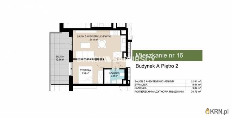 2 pokojowe, Mieszkanie  na sprzedaż, Kraków, Wzgórza Krzesławickie, ul. Kantorowicka