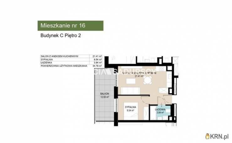 2 pokojowe, Mieszkanie  na sprzedaż, Kraków, Wzgórza Krzesławickie, ul. Kantorowicka