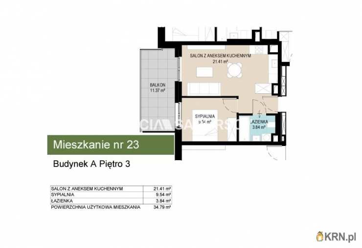 2 pokojowe, Mieszkanie  na sprzedaż, Kraków, Wzgórza Krzesławickie, ul. Kantorowicka