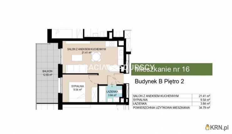 2 pokojowe, Mieszkanie  na sprzedaż, Kraków, Wzgórza Krzesławickie, ul. Kantorowicka