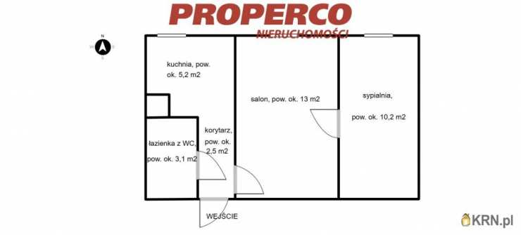 Mieszkanie  na sprzedaż, 2 pokojowe, Kielce, ul. Spółdzielcza