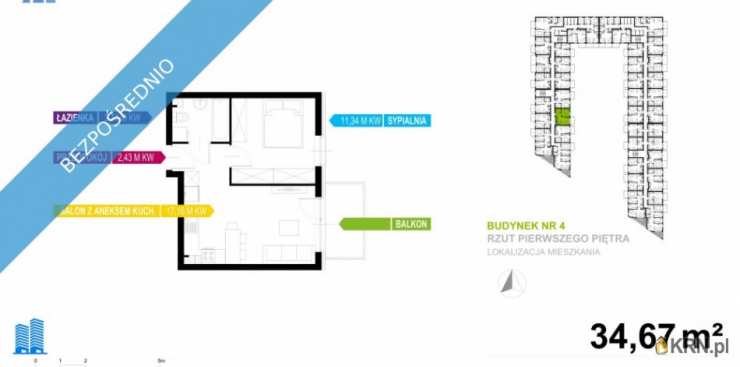 Gdynia, ul. Nasypowa, 2 pokojowe, Mieszkanie  na sprzedaż