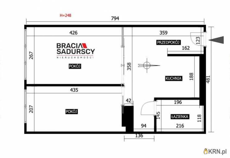 Kraków, Bieńczyce, ul. Kazimierzowskie, Mieszkanie  na sprzedaż, 2 pokojowe